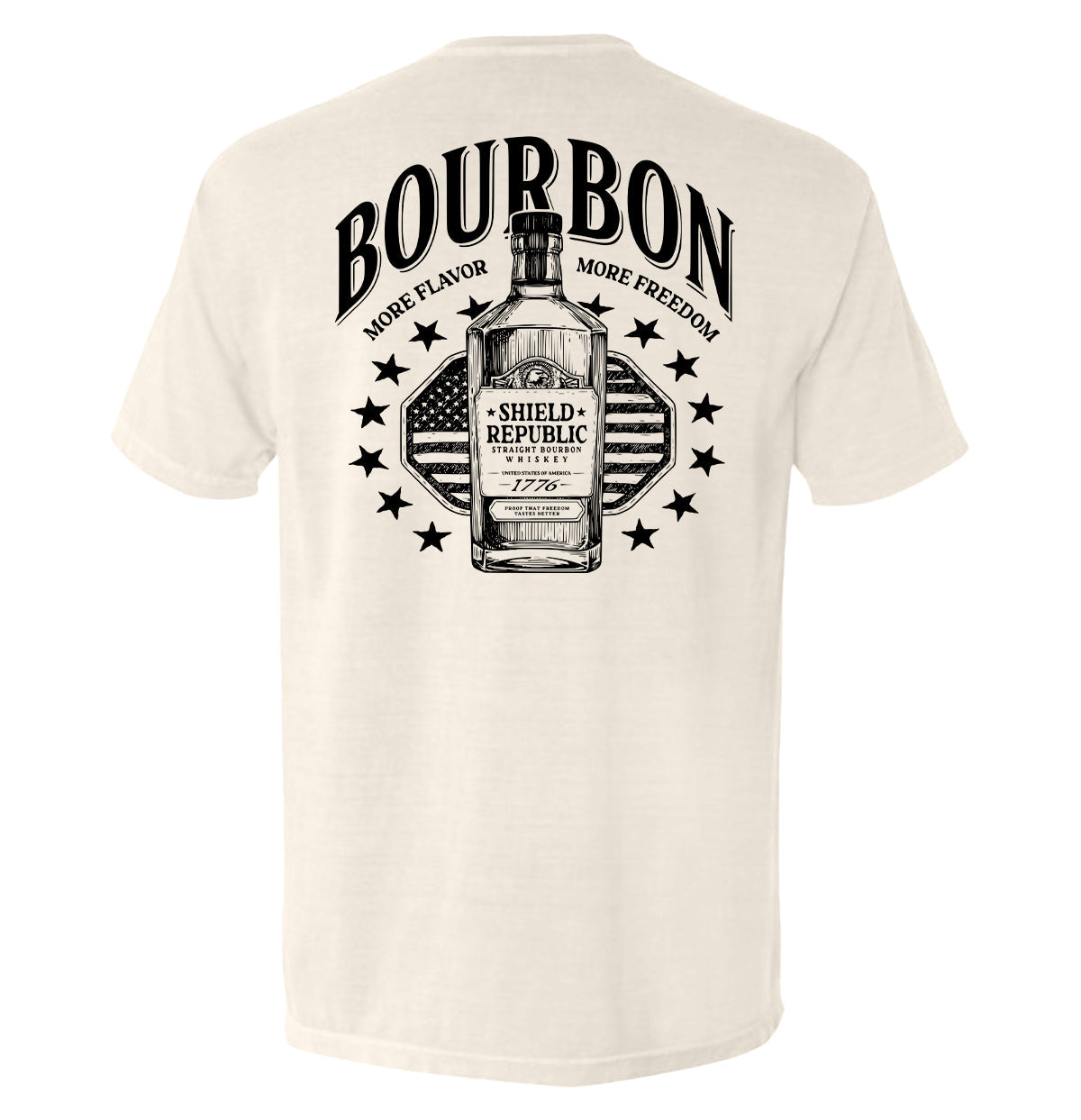 Bourbon More Flavor More Freedom Shield Republic