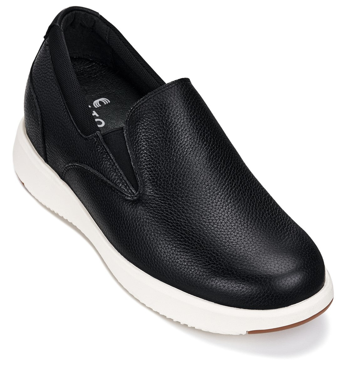CALTO - J1420 - 2.8 Inches Taller (Onyx) - Leather Loafers Tallmenshoes.com