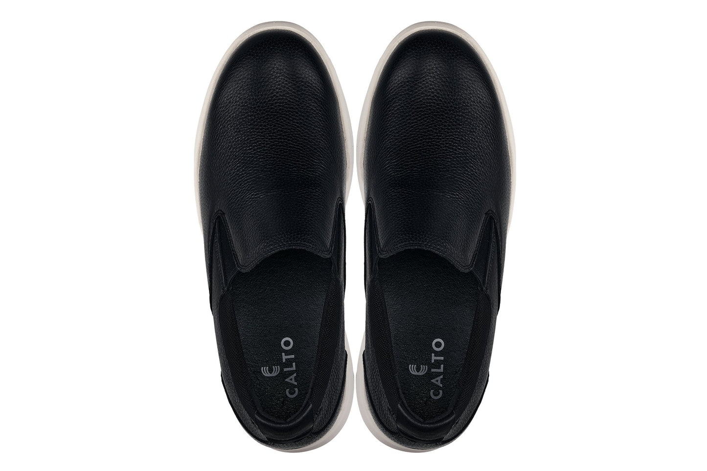 CALTO - J1420 - 2.8 Inches Taller (Onyx) - Leather Loafers Tallmenshoes.com