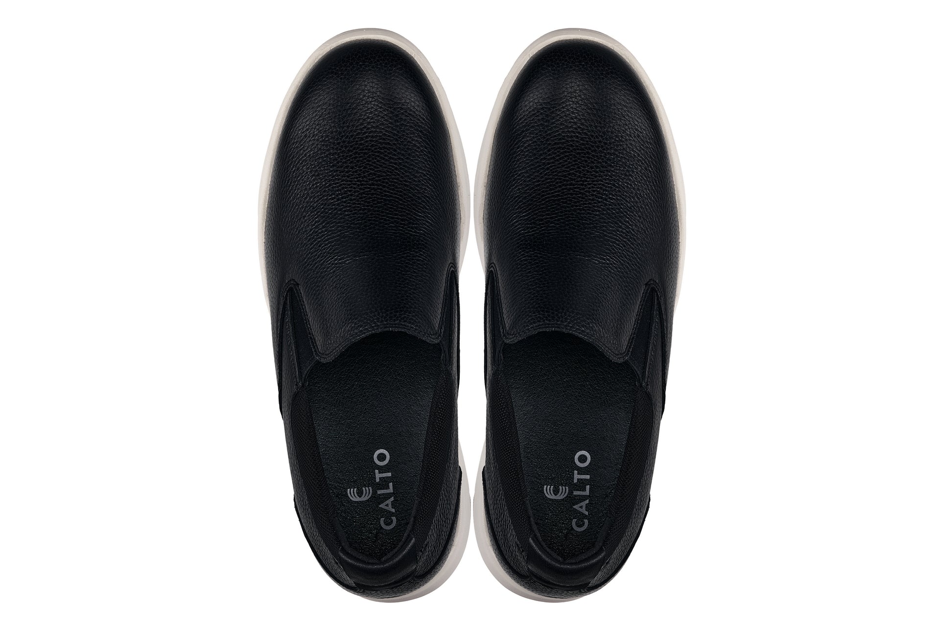 CALTO - J1420 - 2.8 Inches Taller (Onyx) - Leather Loafers Tallmenshoes.com