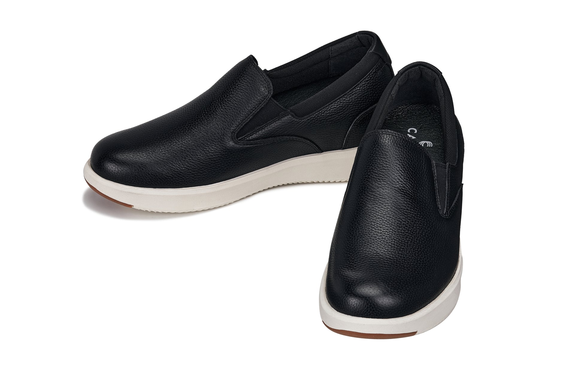 CALTO - J1420 - 2.8 Inches Taller (Onyx) - Leather Loafers Tallmenshoes.com