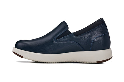CALTO - J1421 - 2.8 Inches Taller (Dark Slate Blue) - Leather Loafers Tallmenshoes.com