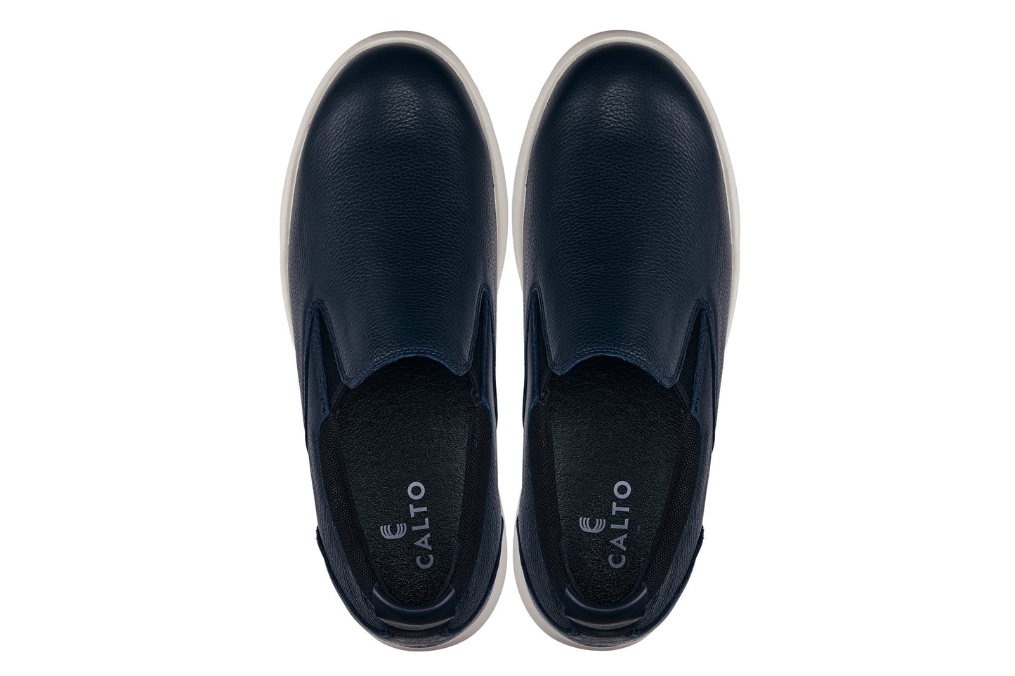 CALTO - J1421 - 2.8 Inches Taller (Dark Slate Blue) - Leather Loafers Tallmenshoes.com