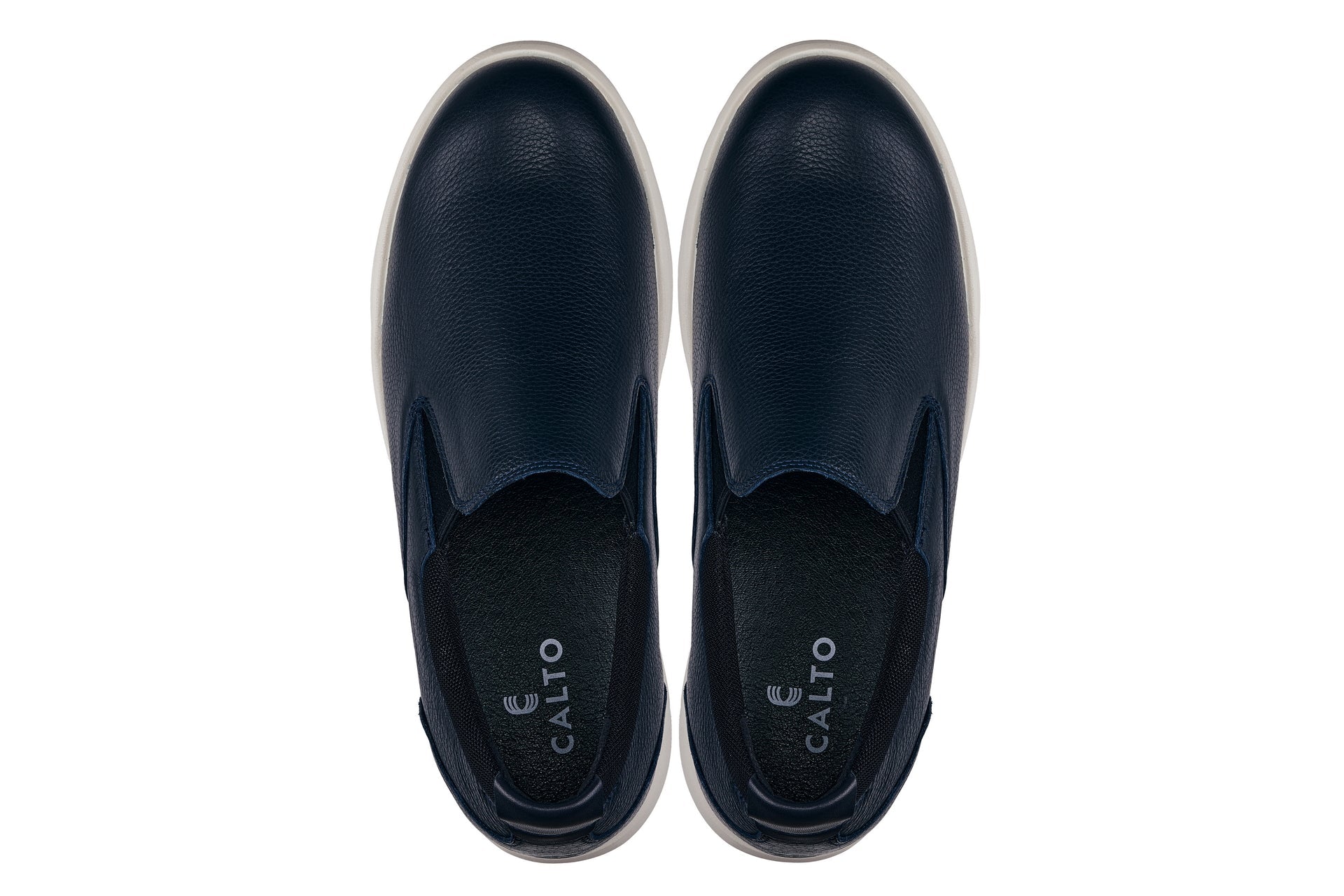 CALTO - J1421 - 2.8 Inches Taller (Dark Slate Blue) - Leather Loafers Tallmenshoes.com