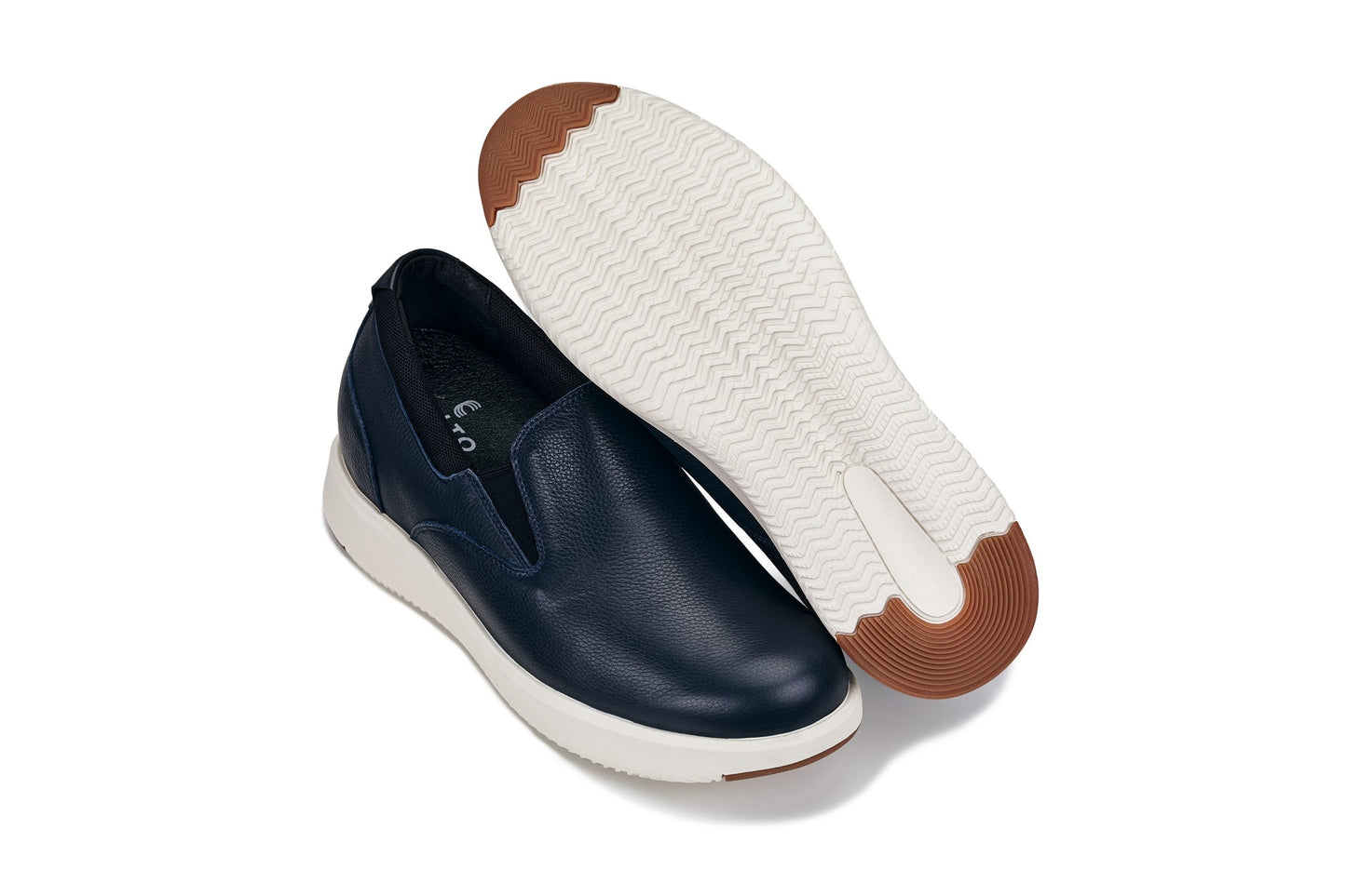 CALTO - J1421 - 2.8 Inches Taller (Dark Slate Blue) - Leather Loafers Tallmenshoes.com