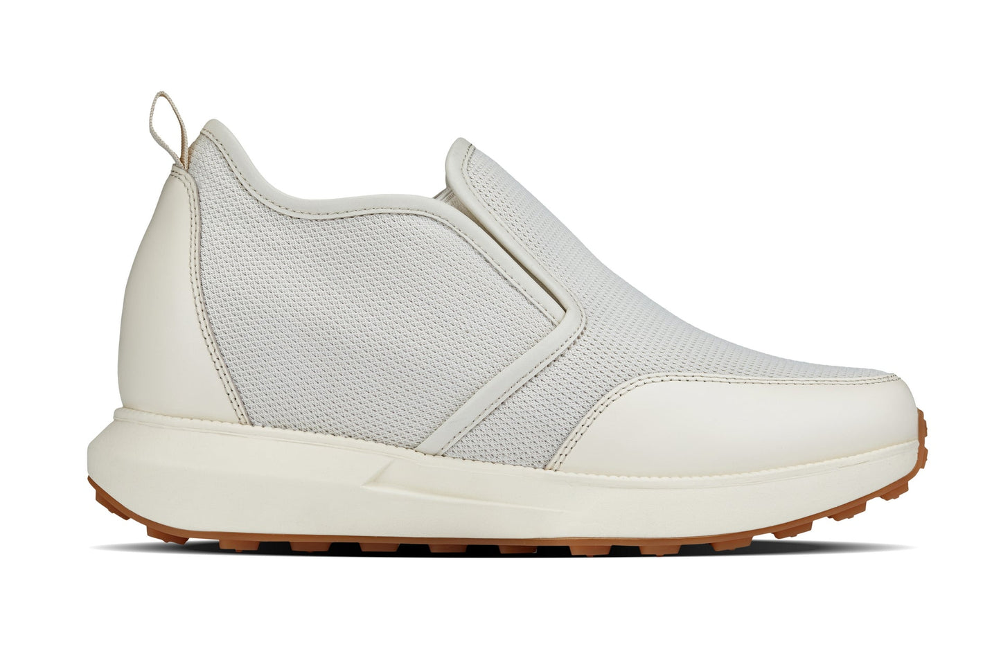 CALTO - J1434  - 3.3 Inches Taller (Off-White) - Casual Chunky Sole Sneaker Loafers Tallmenshoes.com