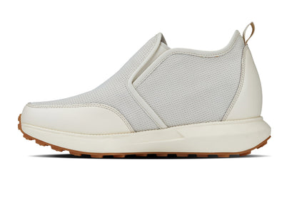 CALTO - J1434  - 3.3 Inches Taller (Off-White) - Casual Chunky Sole Sneaker Loafers Tallmenshoes.com