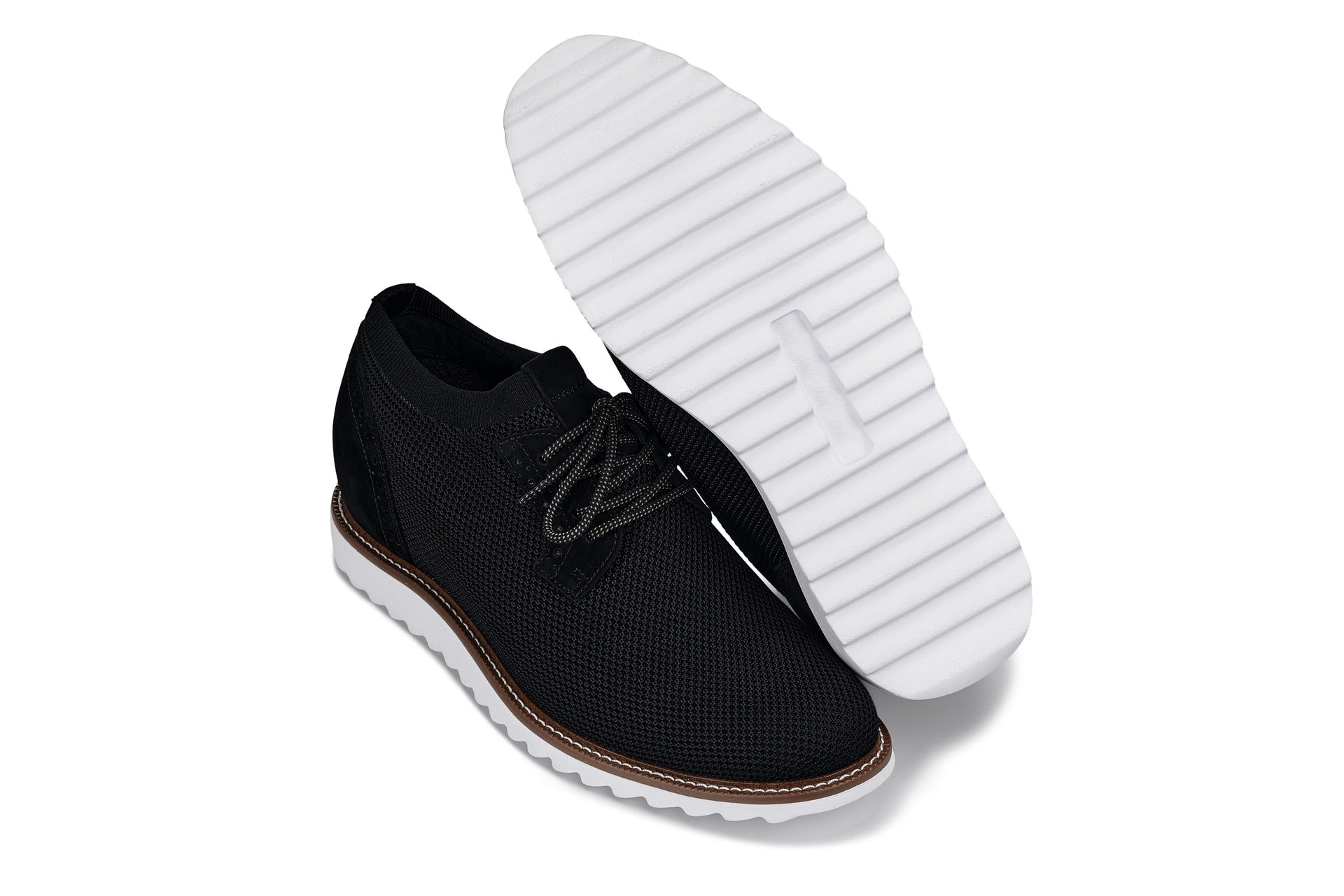 CALTO - J1502 - 3.2 Inches Taller (Noir) Tallmenshoes.com