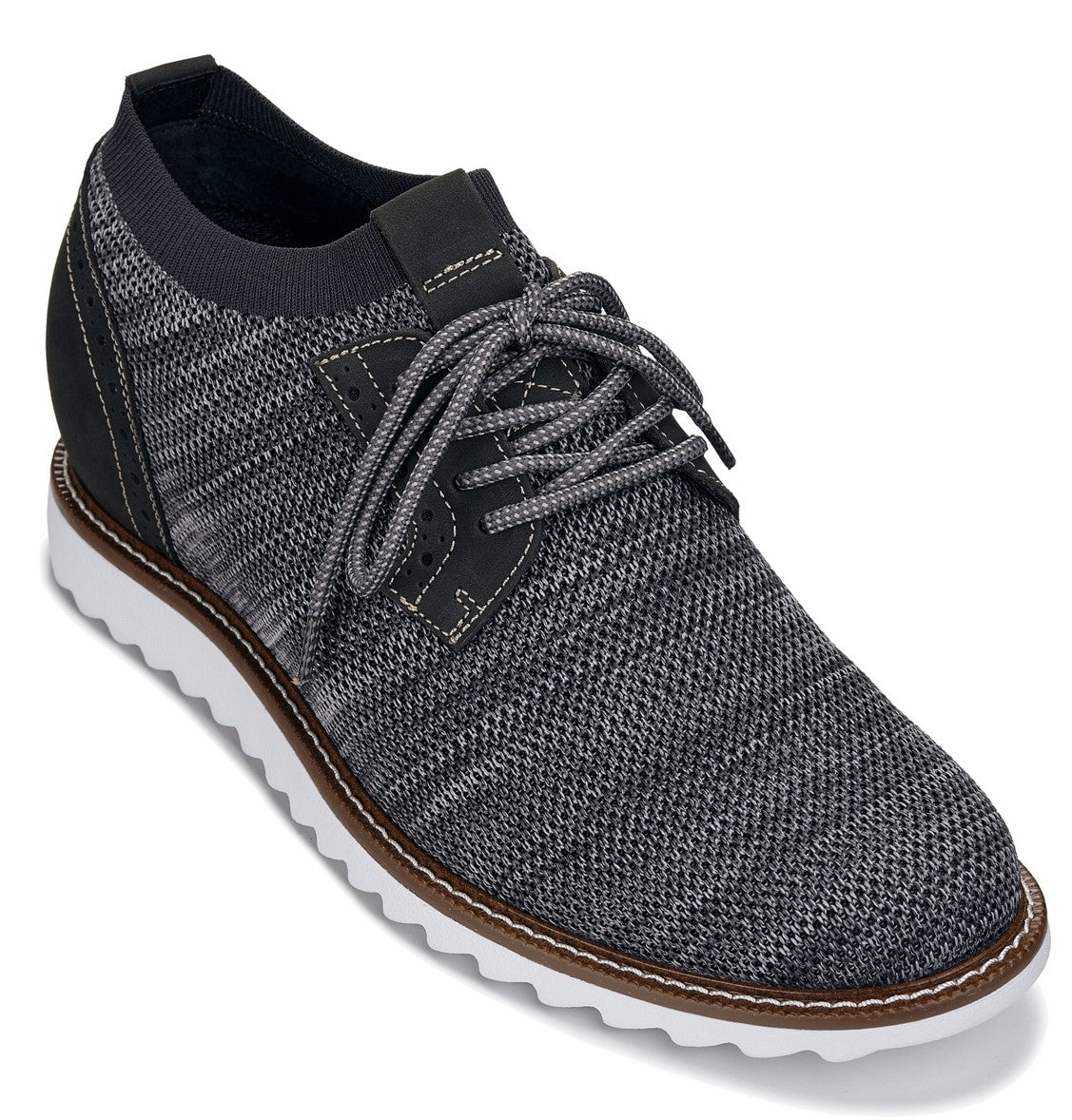 CALTO - J1503 - 3.2 Inches Taller (Grey) Tallmenshoes.com