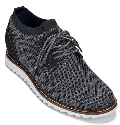 CALTO - J1503 - 3.2 Inches Taller (Grey) Tallmenshoes.com