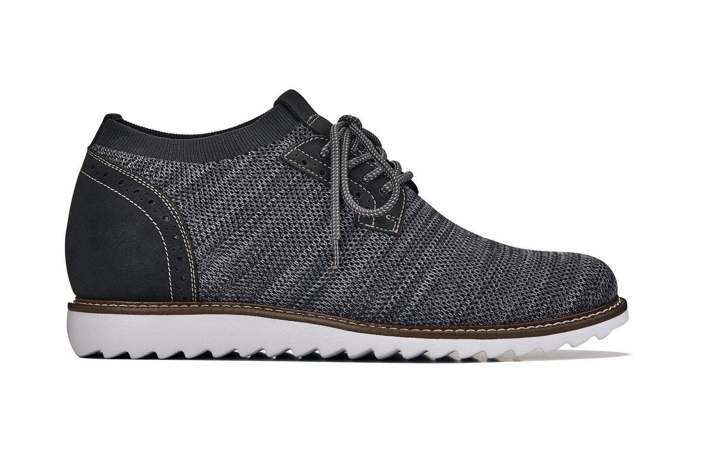 CALTO - J1503 - 3.2 Inches Taller (Grey) Tallmenshoes.com