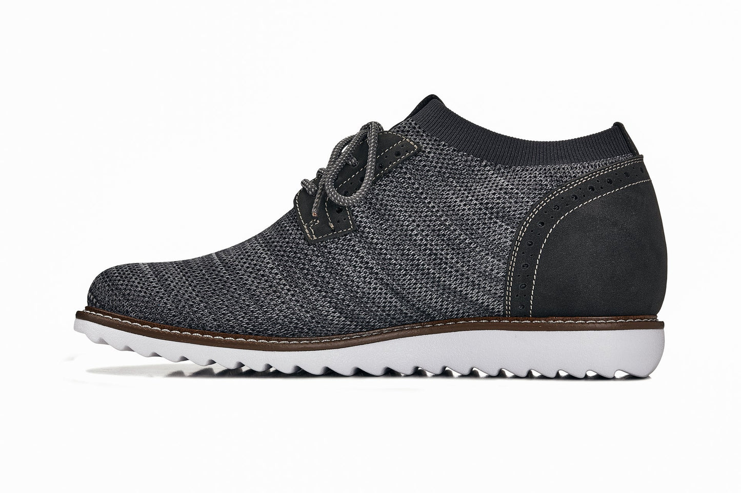 CALTO - J1503 - 3.2 Inches Taller (Grey) Tallmenshoes.com