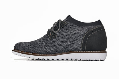 CALTO - J1503 - 3.2 Inches Taller (Grey) Tallmenshoes.com