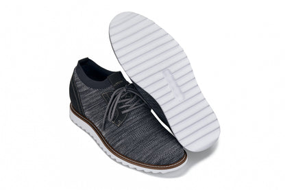 CALTO - J1503 - 3.2 Inches Taller (Grey) Tallmenshoes.com