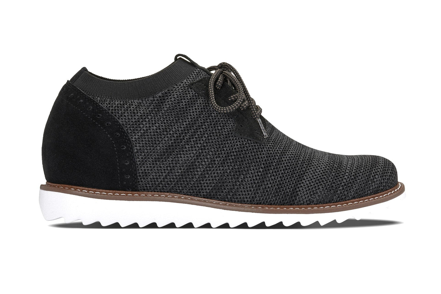 CALTO - J1504 - 3.2 Inches Taller (Charcoal Grey) Tallmenshoes.com