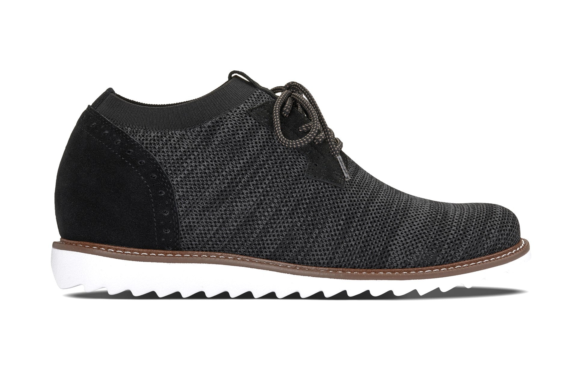 CALTO - J1504 - 3.2 Inches Taller (Charcoal Grey) Tallmenshoes.com