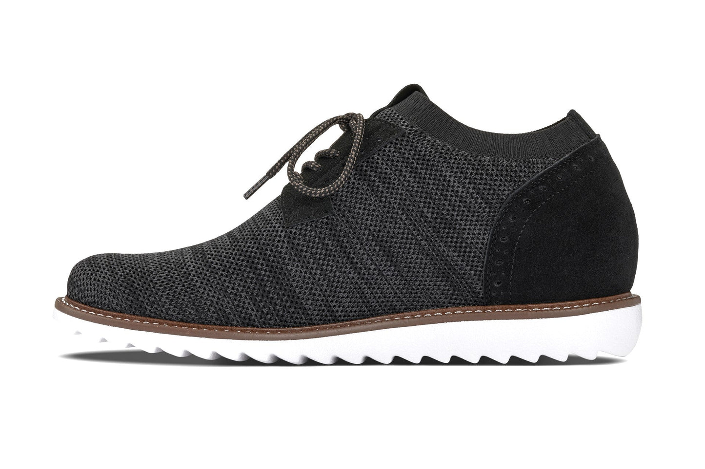CALTO - J1504 - 3.2 Inches Taller (Charcoal Grey) Tallmenshoes.com
