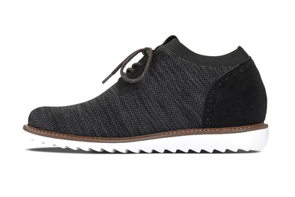 CALTO - J1504 - 3.2 Inches Taller (Charcoal Grey) Tallmenshoes.com