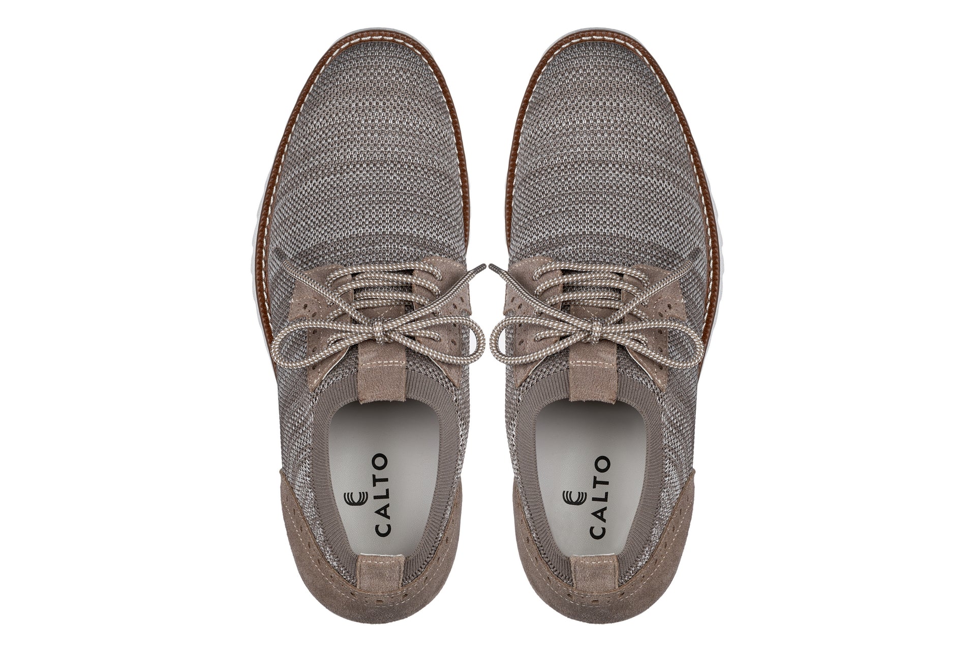 CALTO - J1506 - 3.2 Inches Taller (Camel Brown) Tallmenshoes.com