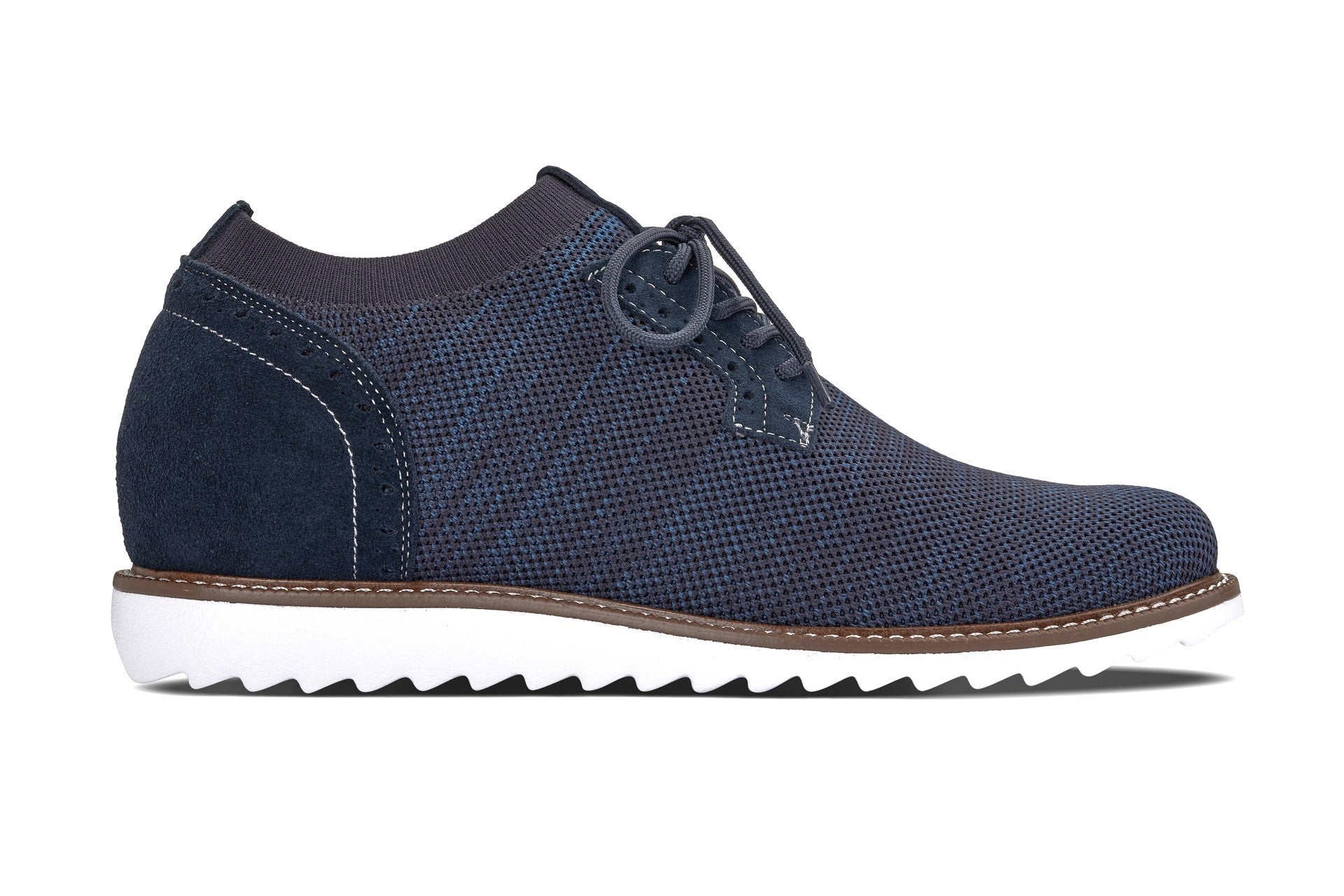 CALTO - J1507 - 3.2 Inches Taller (Navy) Tallmenshoes.com
