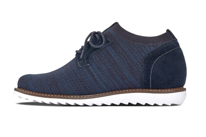 CALTO - J1507 - 3.2 Inches Taller (Navy) Tallmenshoes.com