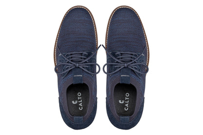 CALTO - J1507 - 3.2 Inches Taller (Navy) Tallmenshoes.com