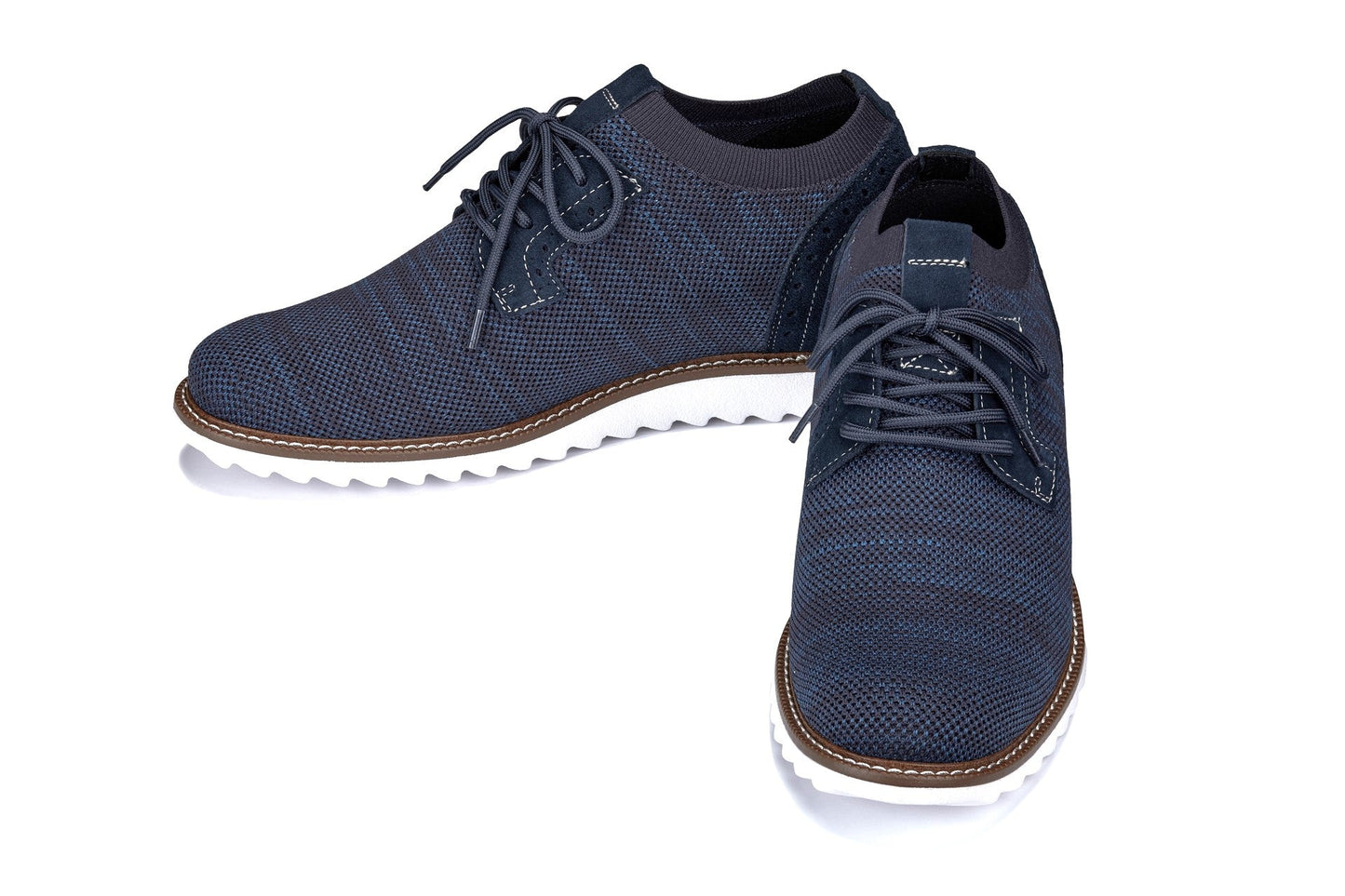 CALTO - J1507 - 3.2 Inches Taller (Navy) Tallmenshoes.com
