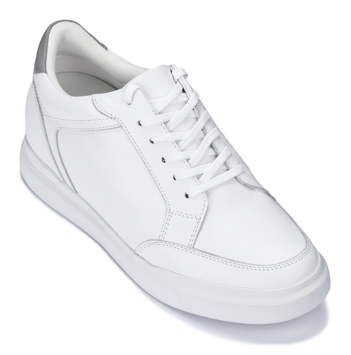 CALTO - J1561 - 2.6 Inches Taller (White/Grey) Tallmenshoes.com