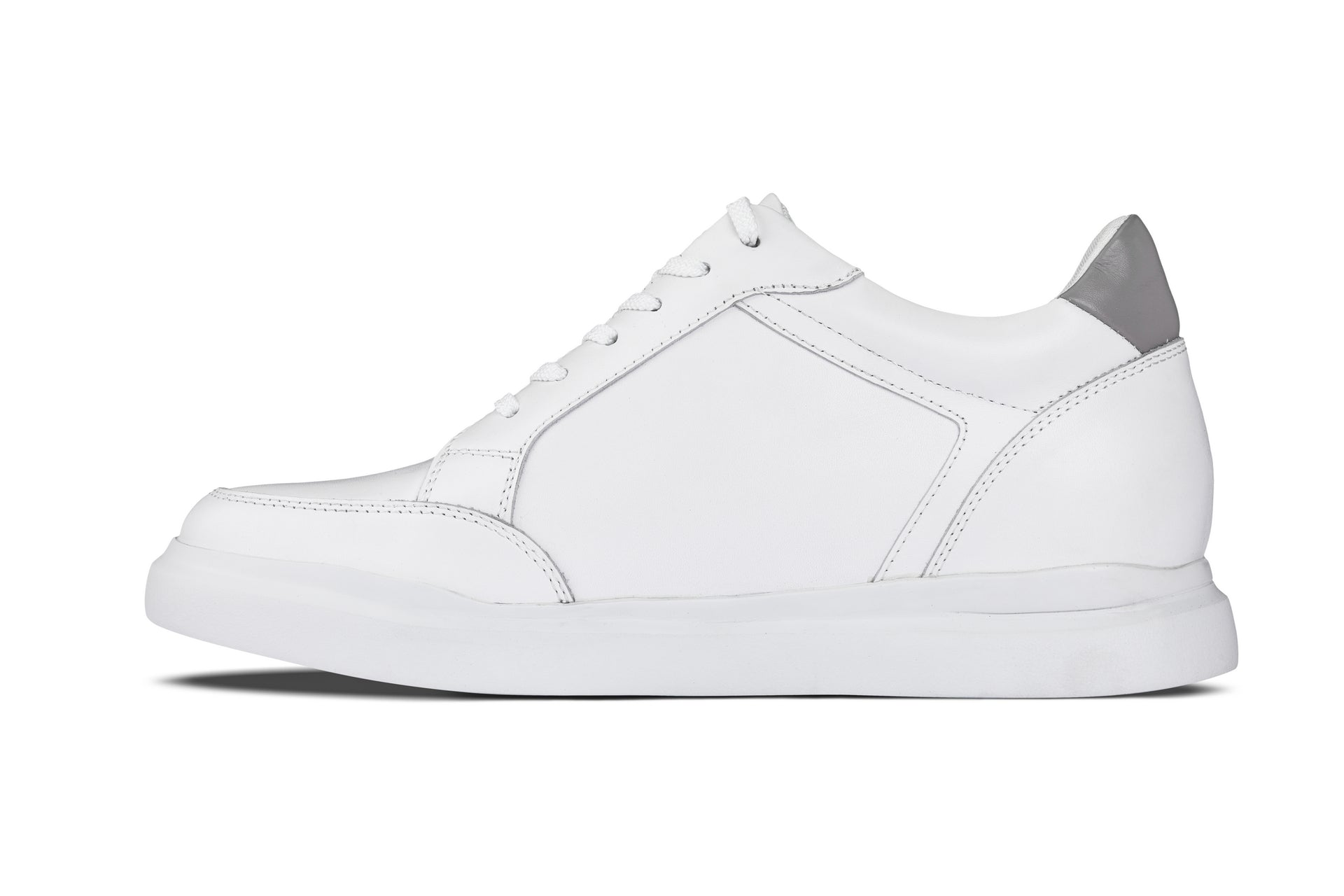 CALTO - J1561 - 2.6 Inches Taller (White/Grey) Tallmenshoes.com