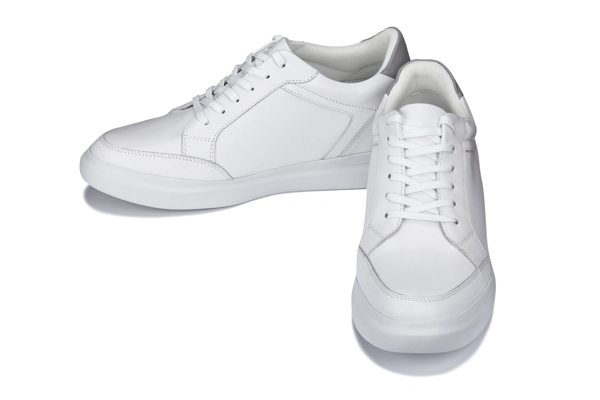 CALTO - J1561 - 2.6 Inches Taller (White/Grey) Tallmenshoes.com
