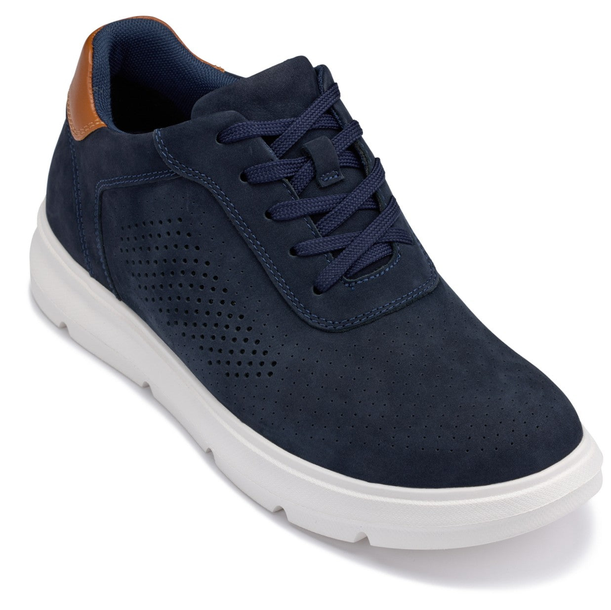 CALTO - J1582  - 2.6 Inches Taller (Navy) - Lightweight Casual Walkers Tallmenshoes.com