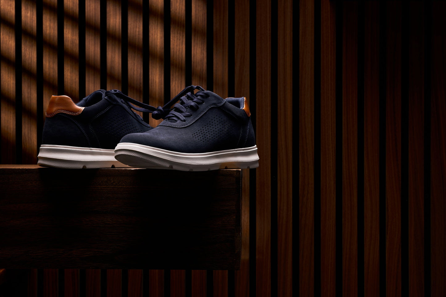 CALTO - J1582  - 2.6 Inches Taller (Navy) - Lightweight Casual Walkers Tallmenshoes.com