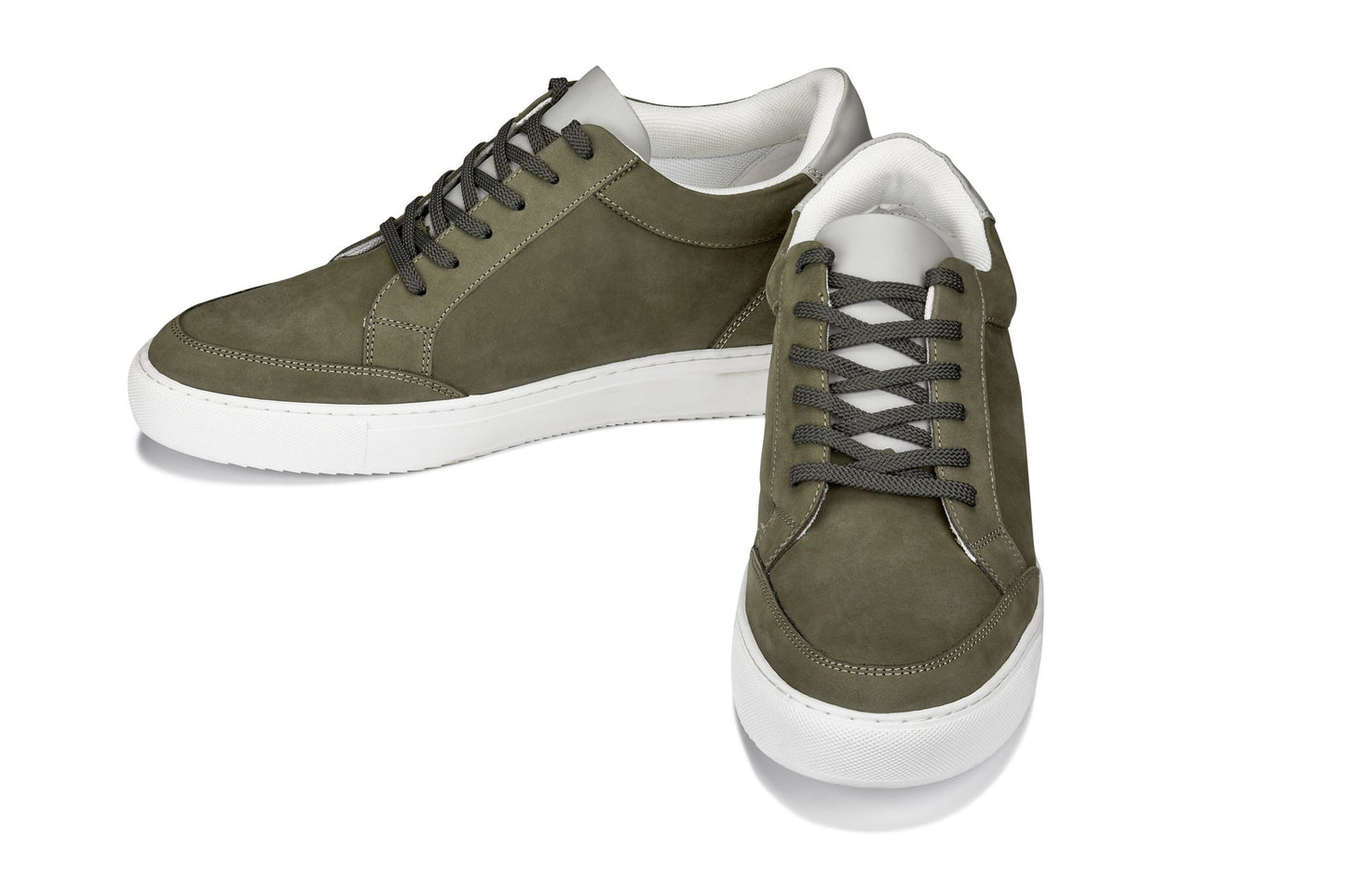 CALTO - J1854 - 2.6 Inches Taller (Olive) Tallmenshoes.com