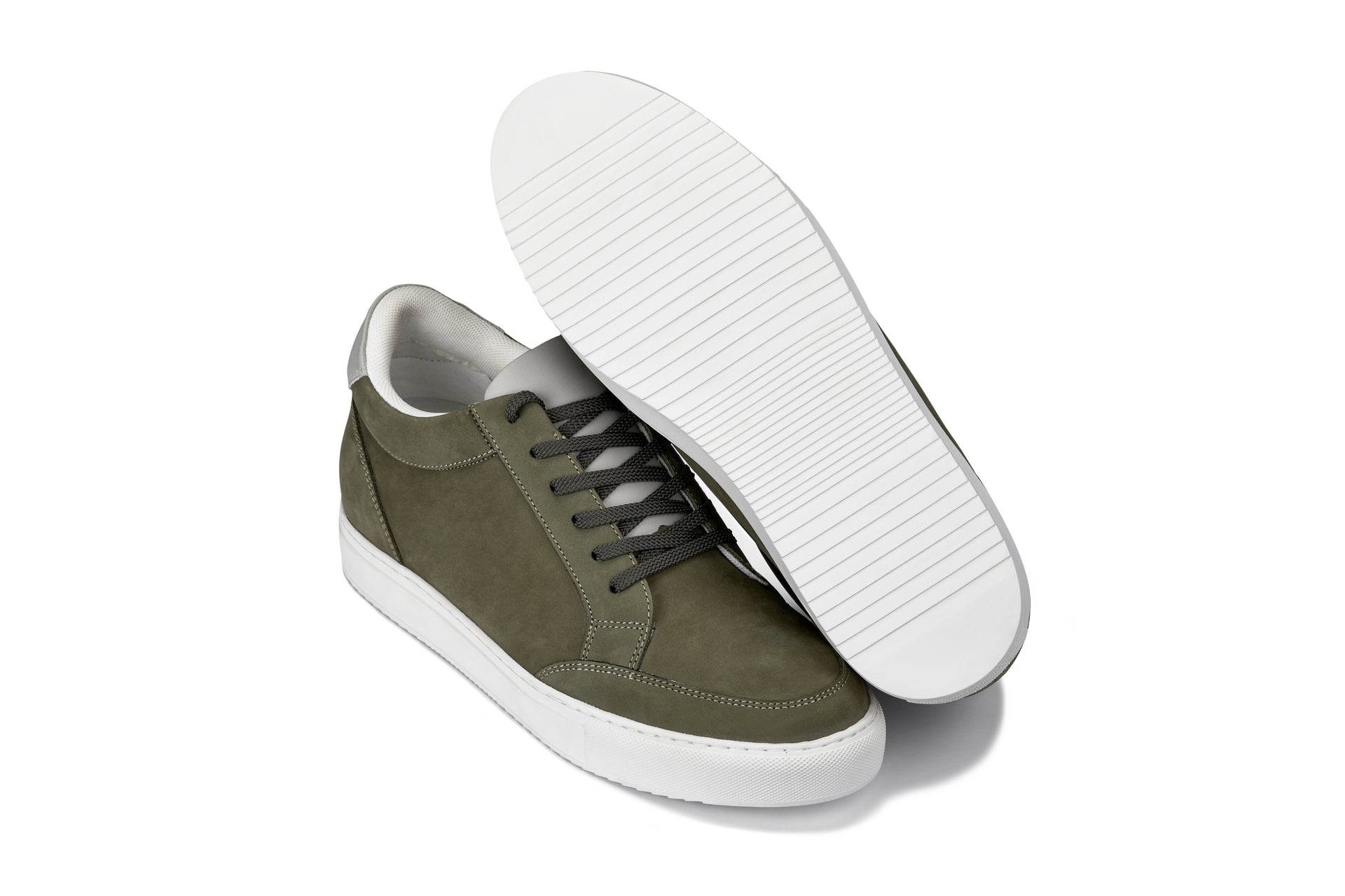 CALTO - J1854 - 2.6 Inches Taller (Olive) Tallmenshoes.com
