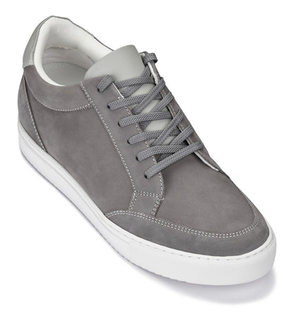 CALTO - J1855 - 2.6 Inches Taller (Grey) Tallmenshoes.com