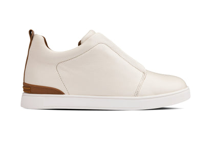CALTO - J1933  - 2.6 Inches Taller (Off-White) - Slip-On  Snoafers Tallmenshoes.com