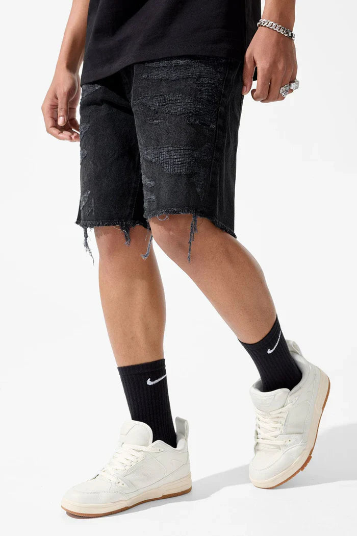 Jordan Craig Riverside Denim Shorts - Black Shadow Denim Exchange