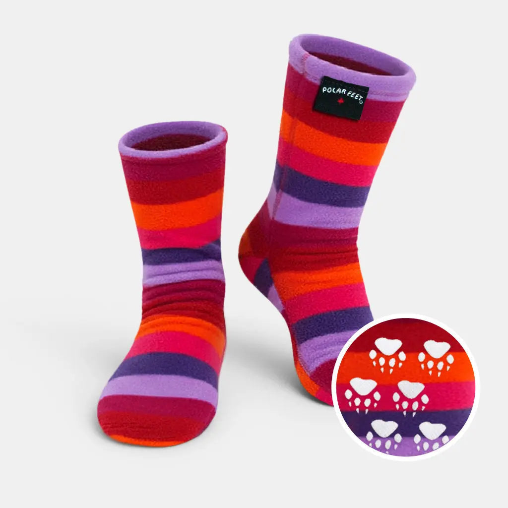 Kids' Nonskid Fleece Socks - Jelly Bean Polar Feet® LLC