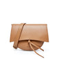 Versatile Leather Shoulder Bag with Retro Saddle Design