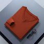 Men's V-Neck Cashmere Sweater - Soft Warm Pullover