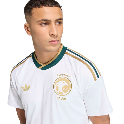 Adidas Mens Saudi Arabia 26 Away Jersey - White Denim Exchange