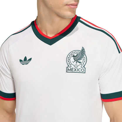 Adidas Mens Mexico 26 Away Jersey - White Denim Exchange