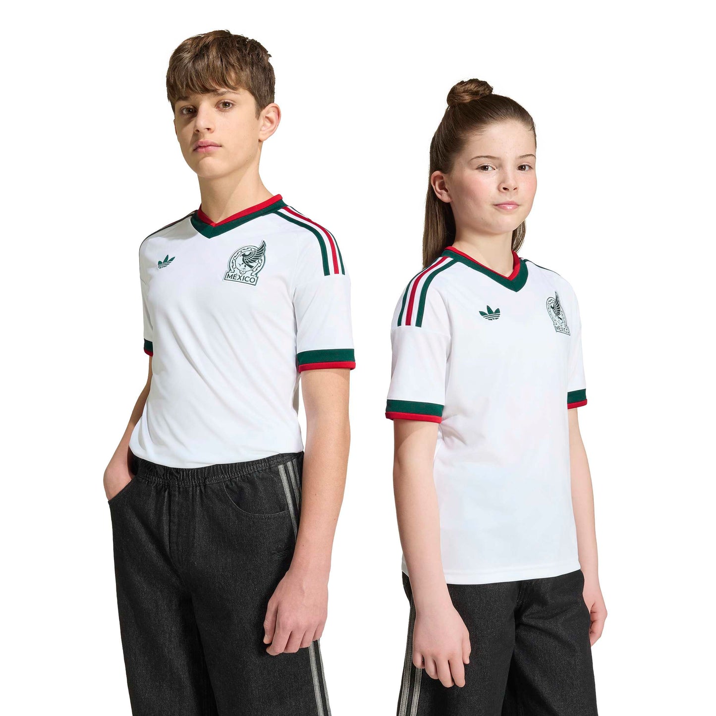 Adidas Kids Mexico 26 Away Jersey - White Denim Exchange