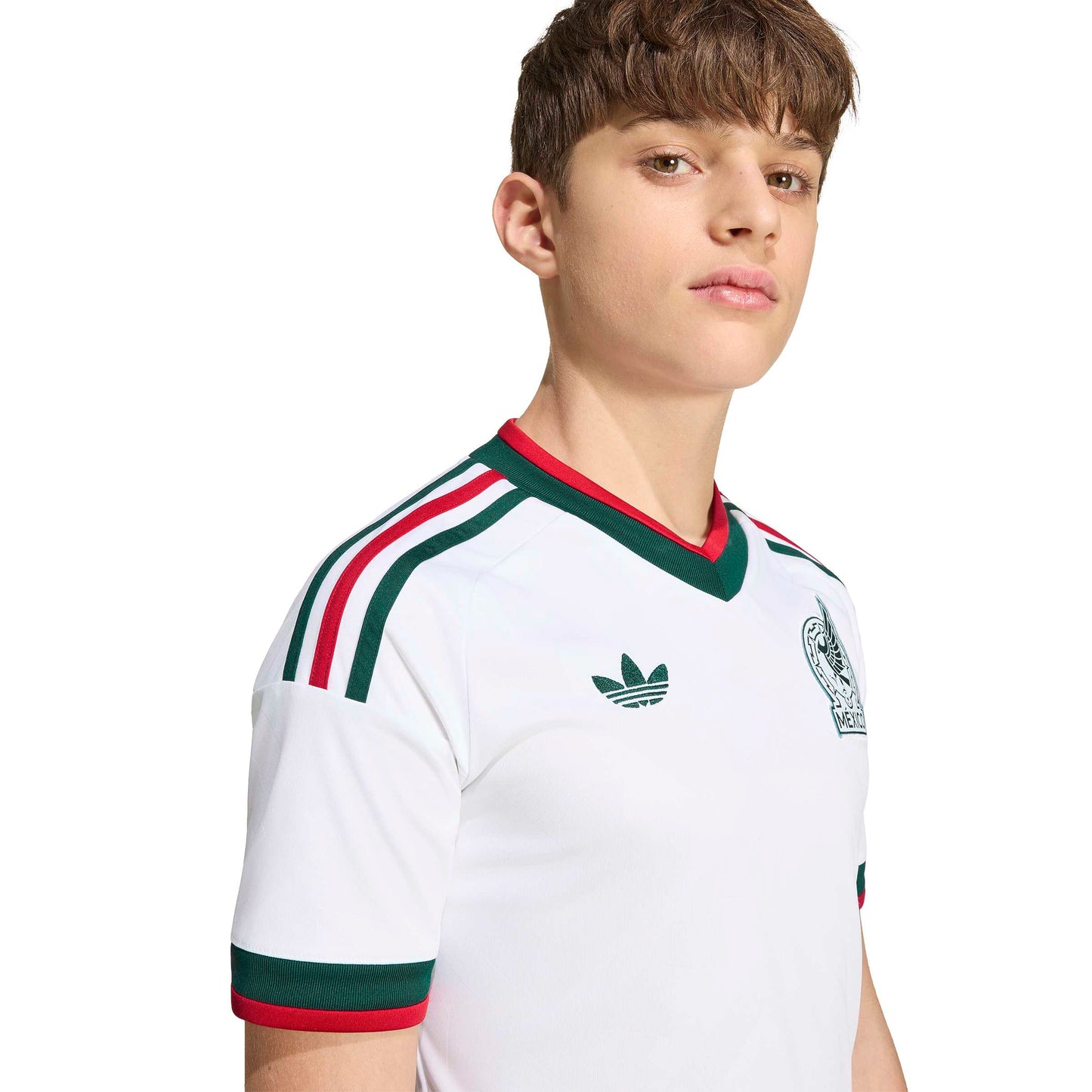 Adidas Kids Mexico 26 Away Jersey - White Denim Exchange