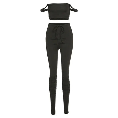 Summer Women's Casual Outfit with Off-Shoulder Design discount store