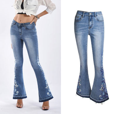 "Riley" Flared Denim Jeans Country in My Heart