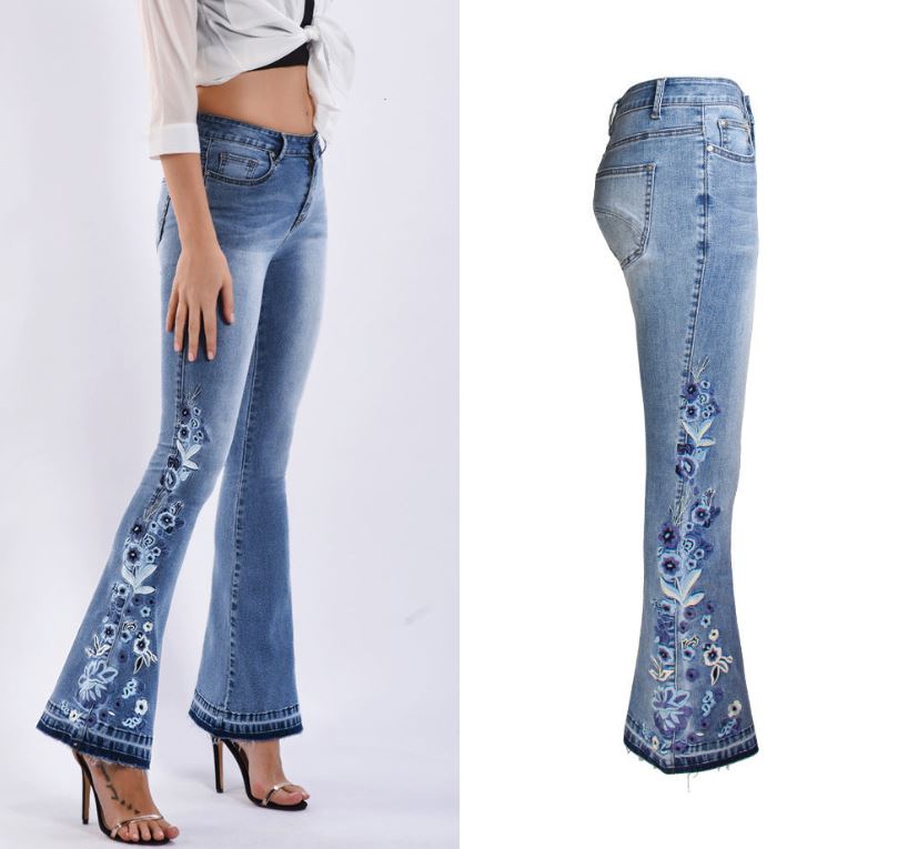 "Riley" Flared Denim Jeans Country in My Heart