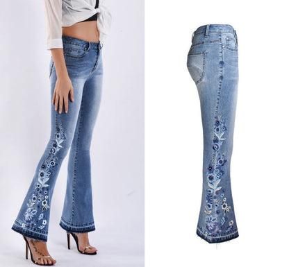 "Riley" Flared Denim Jeans Country in My Heart