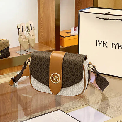 New Women's Leather Saddle Bag