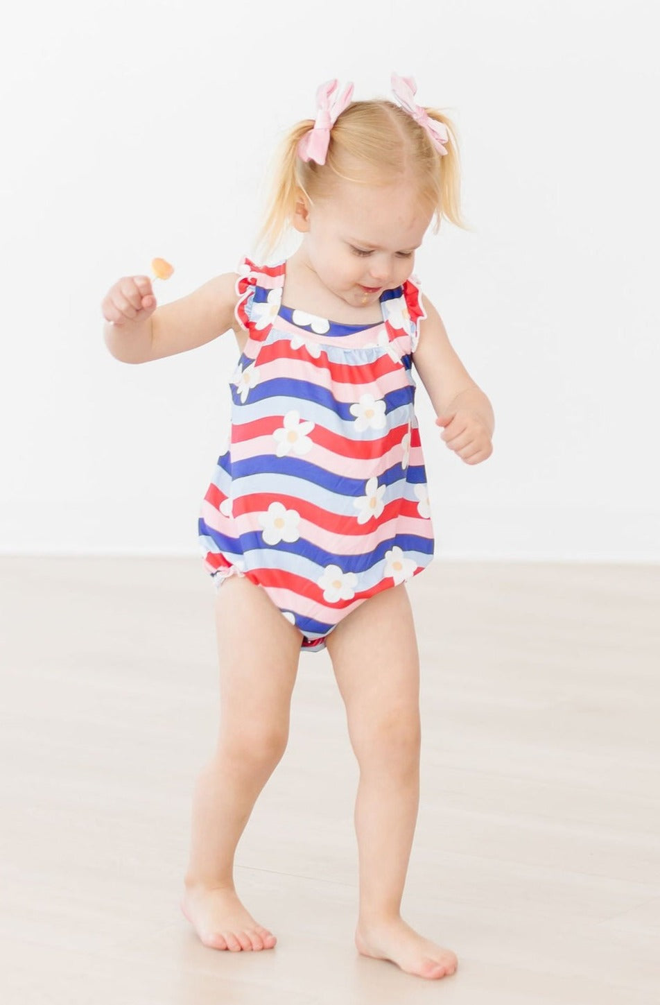 July Vibes Ruffle Cross Back Romper Mila & Rose ®